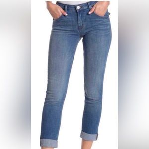 Hudson Bacara Jeans Straight Crop Cuffed Denim Sz 26 NWT